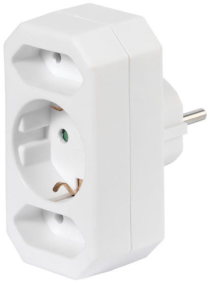 Vivanco adapter 2×Euro + 1×Schuko (17462)