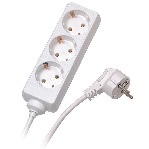 Šakotuvas Vivanco extension cord 3 sockets 1.4m, baltas (28254)