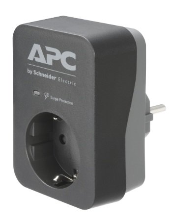 APC ESSENTIAL SURGEARREST 1 OUTLET BLACK 230V SCHUKO