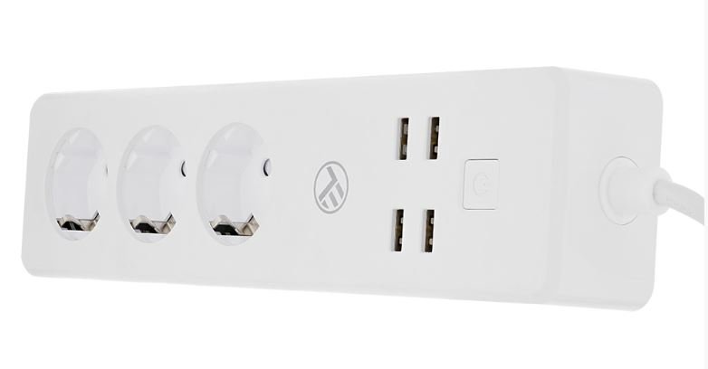 Ilgiklis Tellur WiFi 3 Outlets,4*USB 4A,2200W,10A,1.8m