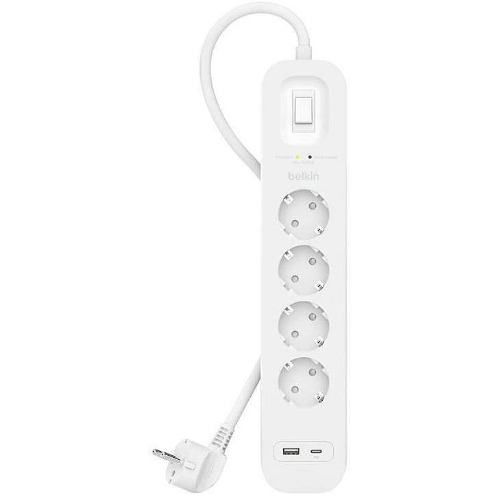 Belkin SRB001VF2M viršįtampių ribotuvas Balta 4 AC išvestis(ys / čių) 2 m