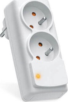 Power strip Acar power supply 2 white sockets (W0268)