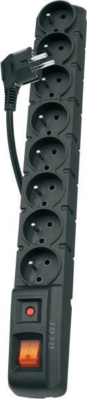 Power strip Acar S8 Dual overvoltage 8 sockets 5 m black (W1751)