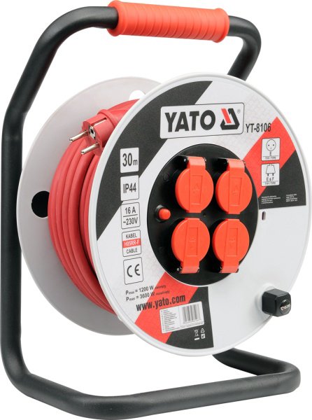 Yato Plastic drum extender 50m 3x2.5mm2 cable (YT-8108)
