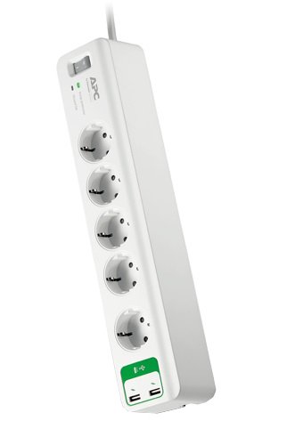 APC SURGEARREST 5XSCHUKO, 2XUSB