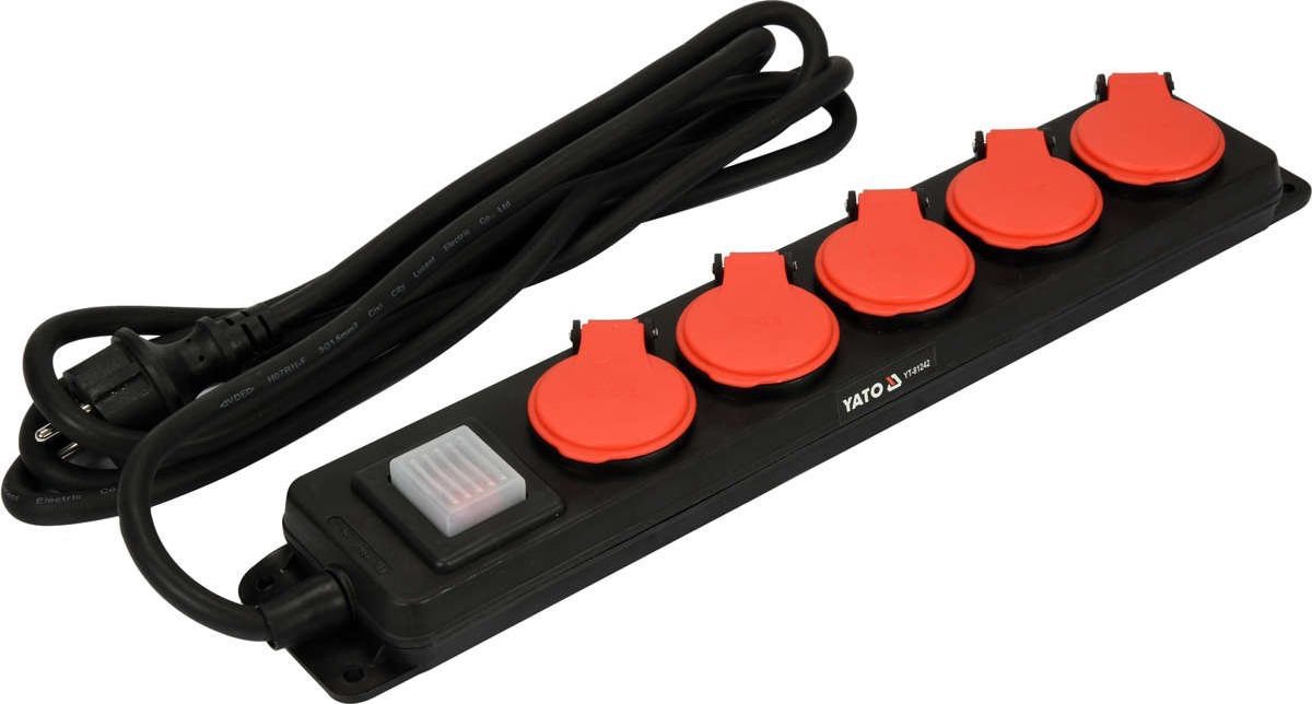 Power strip Yato H07RN-F 5 sockets 3 m black (YT-81242)