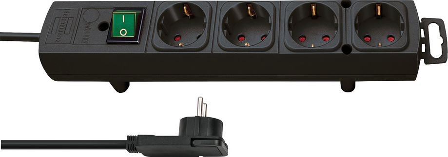 Power strip Brennenstuhl Comfort-Line 4 sockets 2 m black (1153100100)
