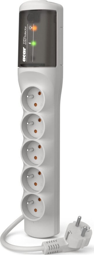 Power strip Acar XP 5 sockets anti-voltage standard 1.5 m grey (W0227)