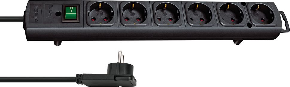 Power strip Brennenstuhl Comfort-Line 6 sockets 2 m black (1153300100)