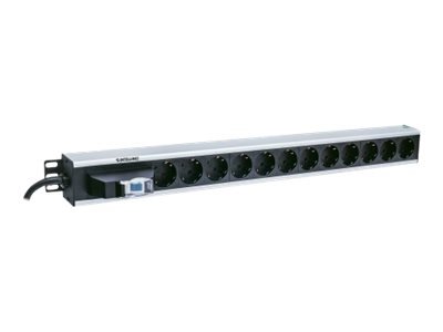 INTELLINET 48.3cm 19i Vertical PDU 12-way with single air switch 3 m power cord Vertical mounting