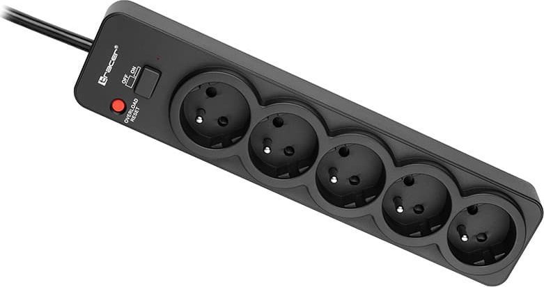 Tracer 46976 PowerGuard 1.8m Black (5 Outlets)