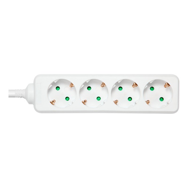 Ilgiklis DELTACO GT-0400 4X CEE 7/3, 1X CEE 7/7,1.5M,BALTAS