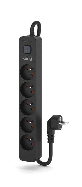 KERG maitinimo juosta su jungikliu - 4 lizdai 16A 5m