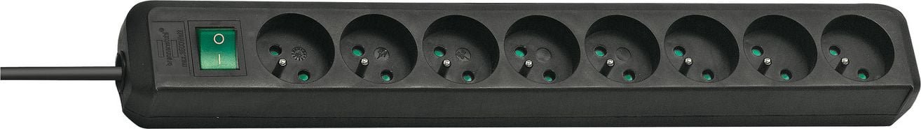 Power strip Brennenstuhl Eco-Line 8 sockets 3 m black (1159301018)