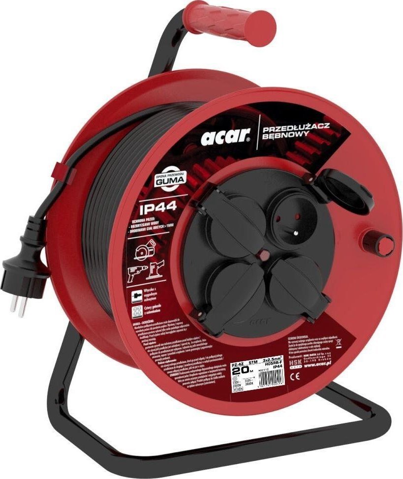 Acar Drum extender Acar IP44 PZ-4Z/STM 3G2.5 20m black