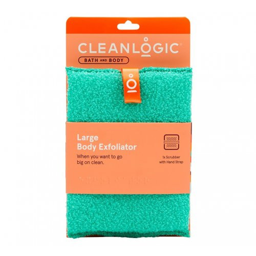 Cleanlogic Bath & Body Large Body Exfoliator Kūno šveitimo kempinė, Emerald