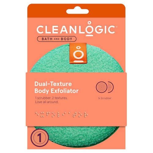 Cleanlogic Texture Body Exfoliator Kūno šveitimo kempinė, Emerald