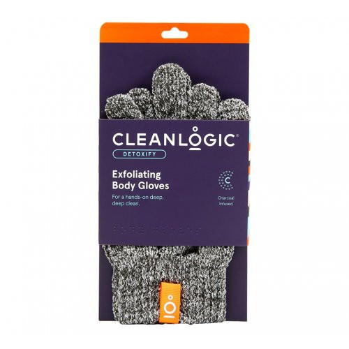 Cleanlogic Detoxify Exfoliating Body Gloves Šveičiamosios kūno pirštinės, 1 pora