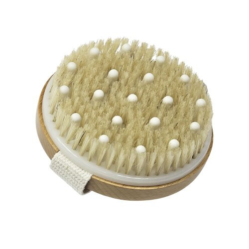 Nuum Cosmetics Anti-Cellulite Dry Brush Detoksikuojantis masažinis kūno šepetys, 1vnt.
