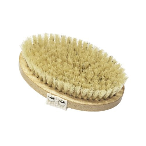 Nuum Cosmetics Dry Exfoliating Body Brush Vidutinio stiprumo masažinis kūno šepetys, 1vnt.