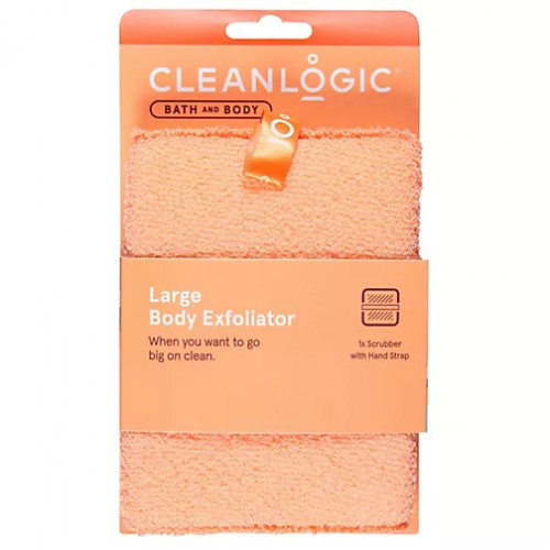 Cleanlogic Bath & Body Large Body Exfoliator Kūno šveitimo kempinė, Coral