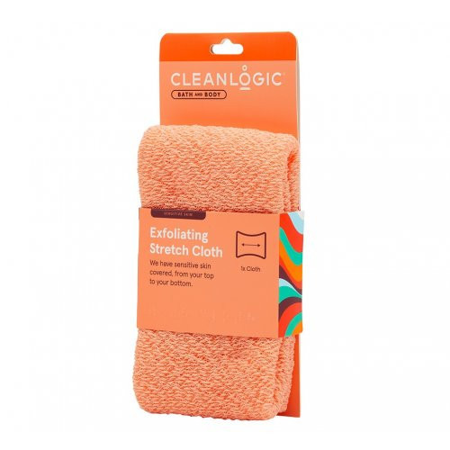 Cleanlogic Sensitive Skin Exfoliating Stretch Cloth Ištempiama kūno plaušinė, Coral