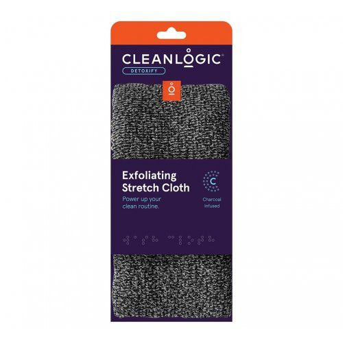 Cleanlogic Detoxify Exfoliating Stretch Cloth Ištempiama kūno šveitimo plaušinė, 1 vnt.