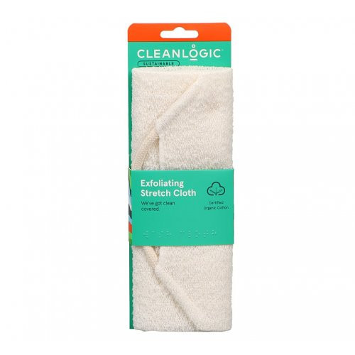 Cleanlogic Sustainable Exfoliating Stretch Cloth Ištempiama kūno plaušinė, 1 vnt.