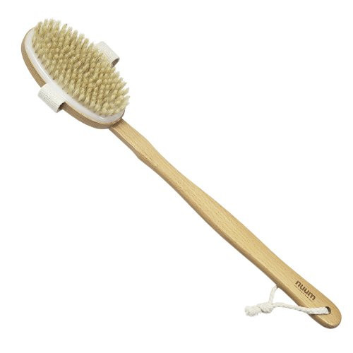 Nuum Cosmetics Body Brush with Detachable Handle Kūno šveitimo šepetys su nuimama rankena, 1vnt.