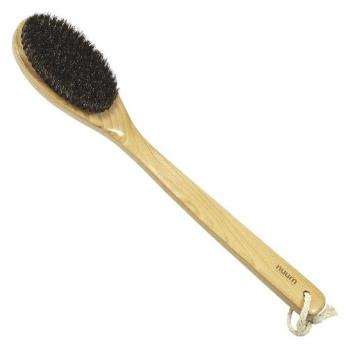 Nuum Cosmetics Long Handle  Body Brush Švelnus kūno šveitimo šepetys ilga rankena, 1 vnt.