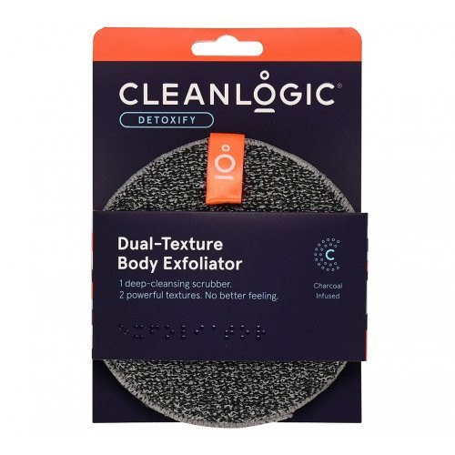 Cleanlogic Detoxify Dual-Texture Body Exfoliator Kūno šveitimo kempinė, 1 vnt.