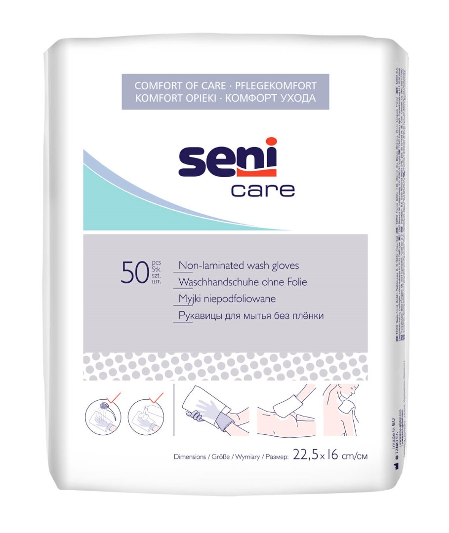 SENI Care valymo pirštinė be apsauginės plėvelės, 50vnt.