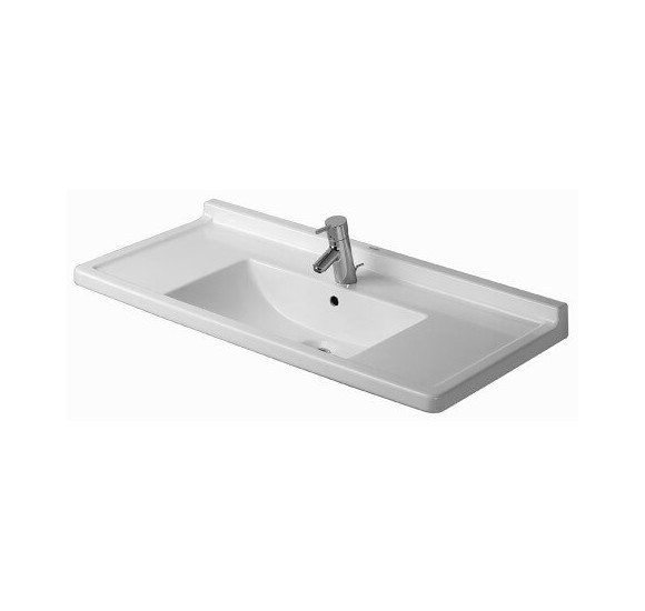 Pakabinamas praustuvas Duravit Starck 3, 105x48,5cm : Spalva - Balta