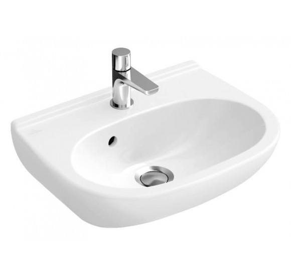 Villeroy - Boch O.Novo compact pakabinamas praustuvas, 500x400 : Spalva - Balta blizgi (White Alpine) - Ceramic Plus danga