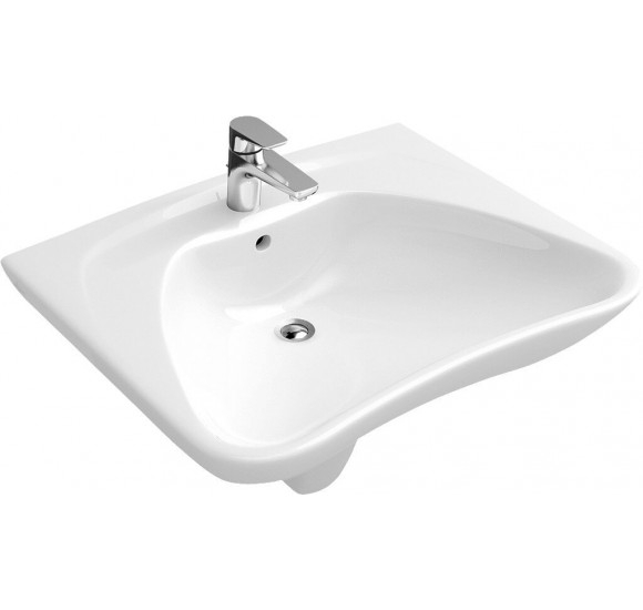 Villeroy - Boch O.Novo vita pakabinamas praustuvas, 600x490 : Spalva - Balta blizgi (White Alpine) - Ceramic Plus danga