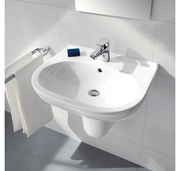 Villeroy - Boch O.Novo pakabinamas praustuvas, 550x450 : Spalva - Balta blizgi (White Alpine) - Ceramic Plus danga