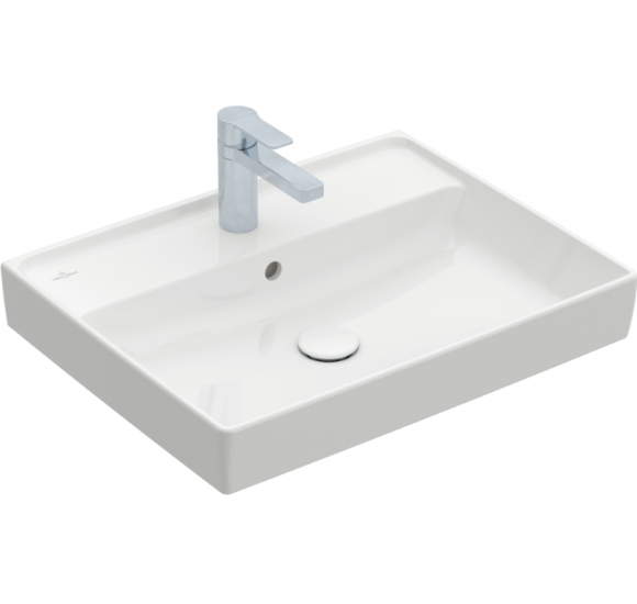 Praustuvas Villeroy - Boch Collaro 60x47cm (statomas ant baldų) : Spalva - Balta blizgi (White Alpine) - Ceramic Plus danga