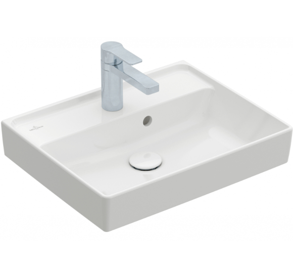 Praustuvas Villeroy - Boch Collaro 50x40cm (statomas ant baldų) : Spalva - Balta blizgi (White Alpine) - Ceramic Plus danga