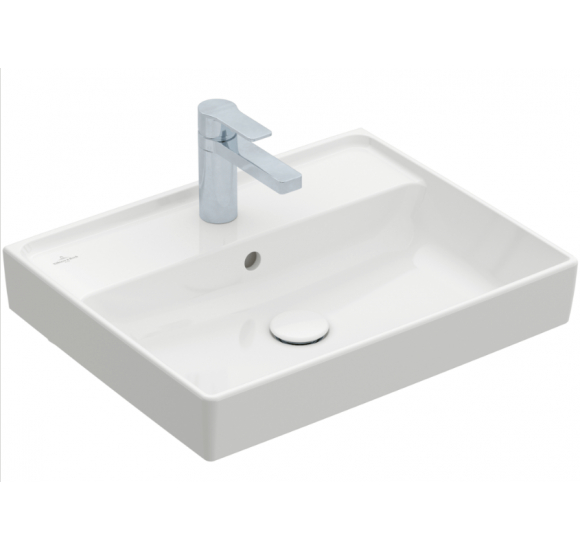 Praustuvas Villeroy - Boch Collaro 55x44cm : Spalva - Balta blizgi (White Alpine) - Ceramic Plus danga