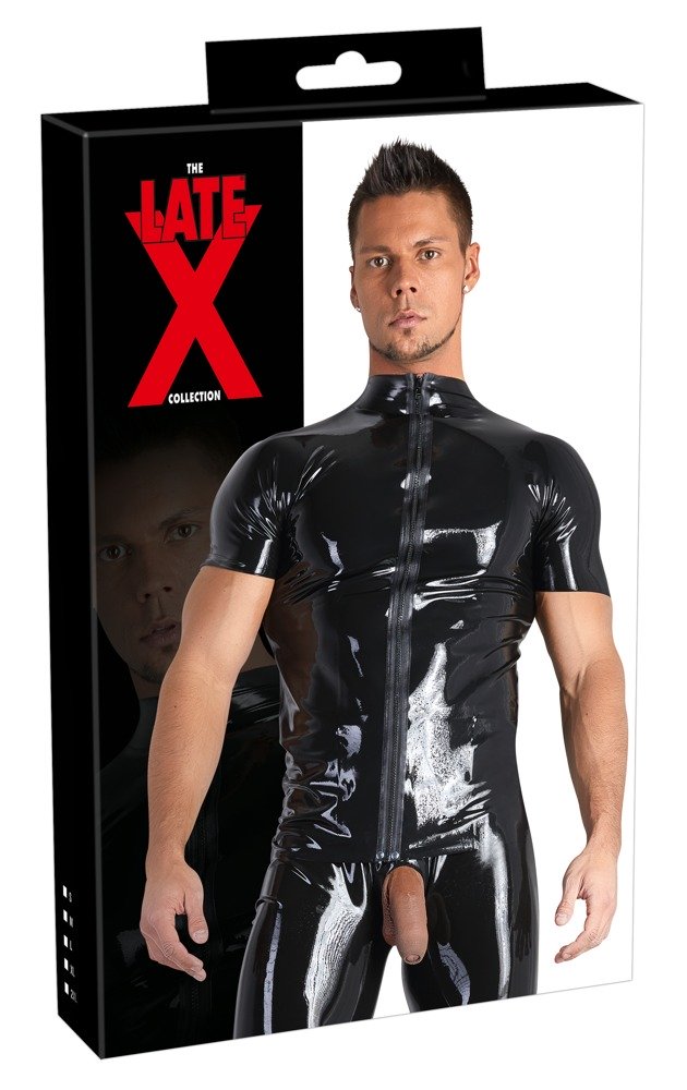 Vyriški latekso marškinėliai LateX, juodas, 2XL