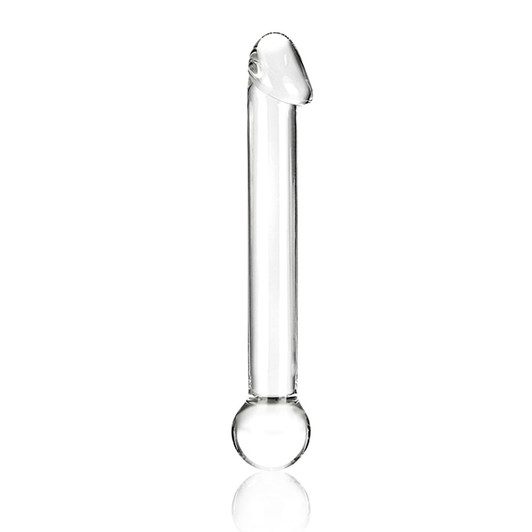 Glas - stiklinis dildo su tikroviška galvute