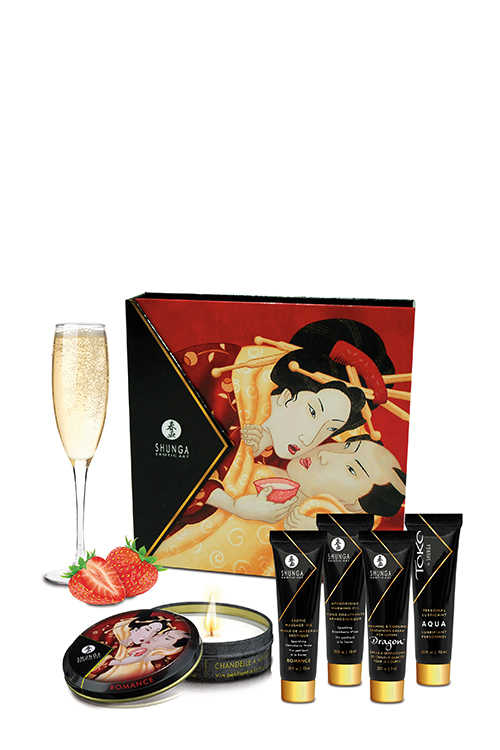 Shunga - geisha sparkling strawberry wine