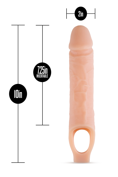 Varpos imitatorius Performance Plus Penis Extender, smėlio spalvos