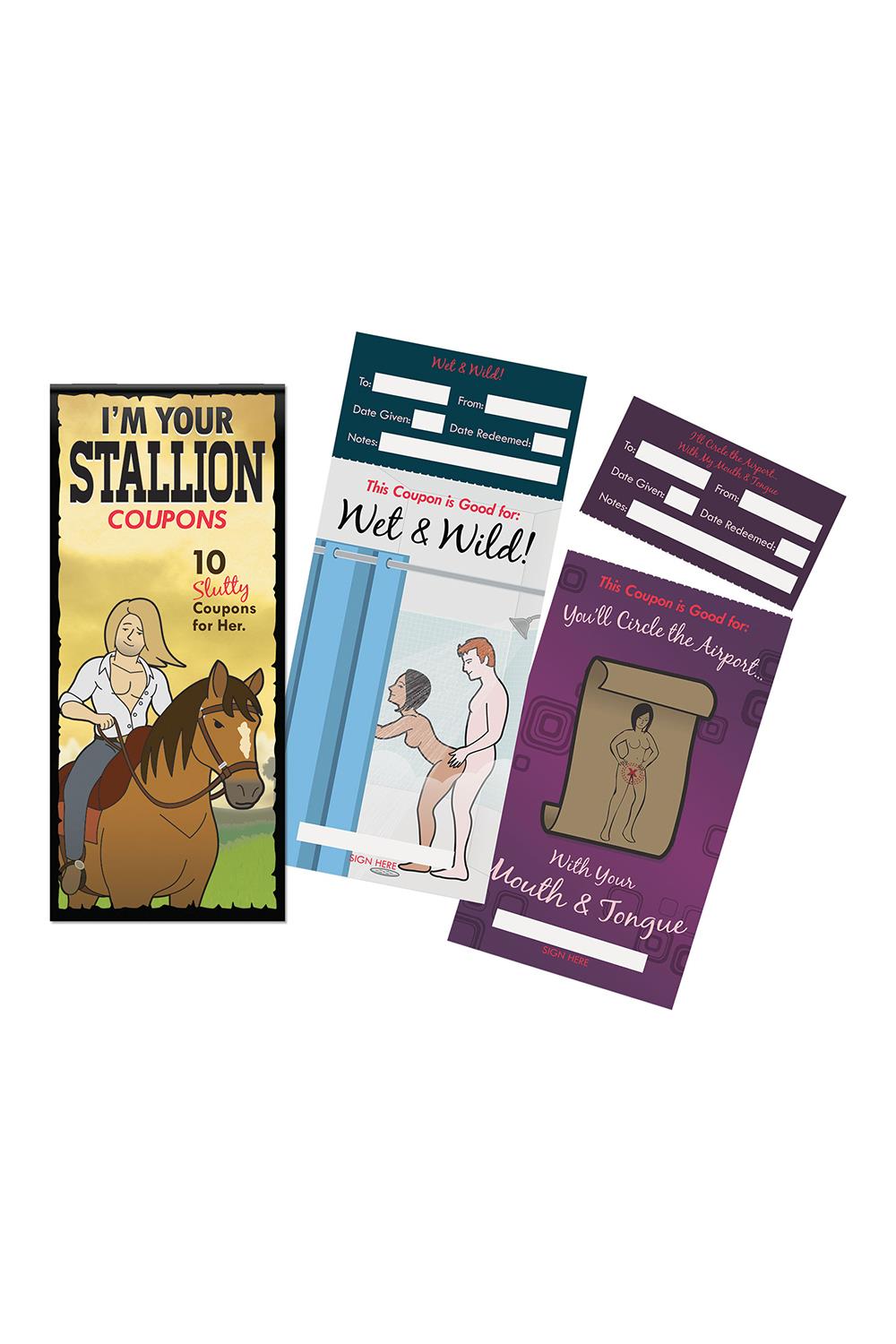 Kuponų rinkinys Im your stallion, 10 vnt.