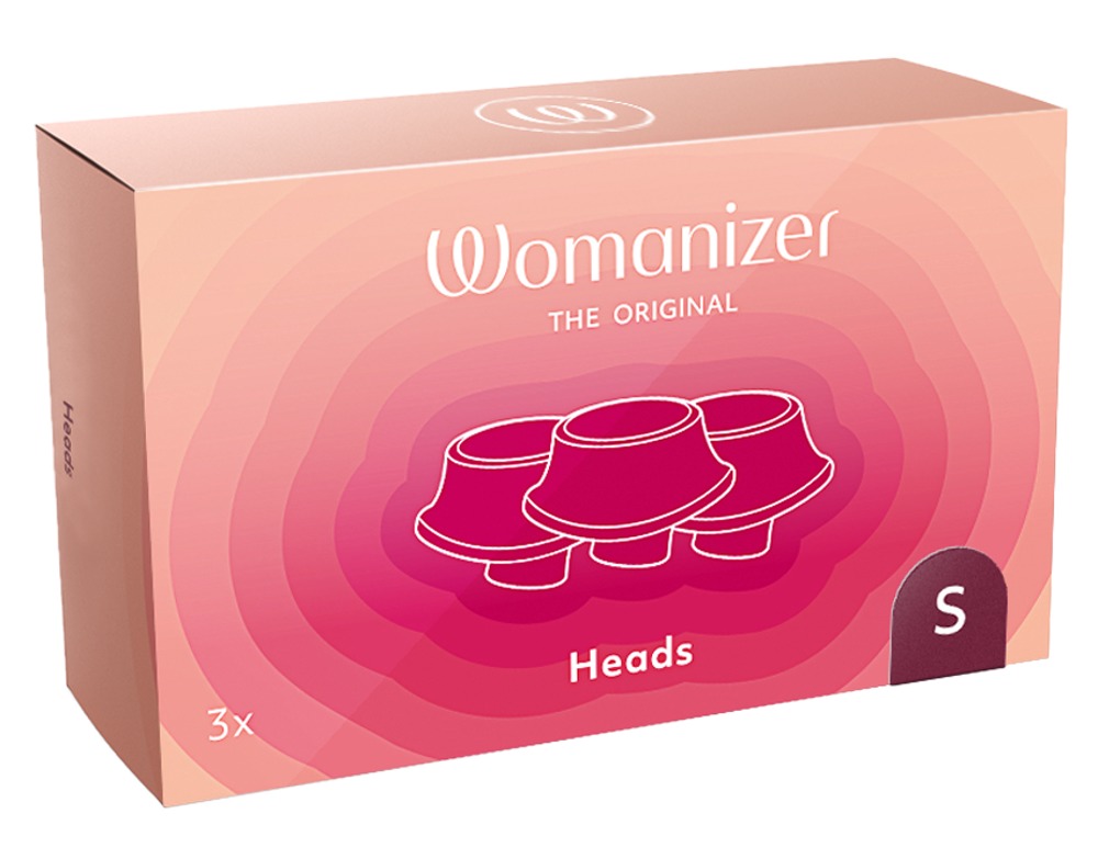 Antgaliai Womanizer W-Heads, 3 vnt, raudoni