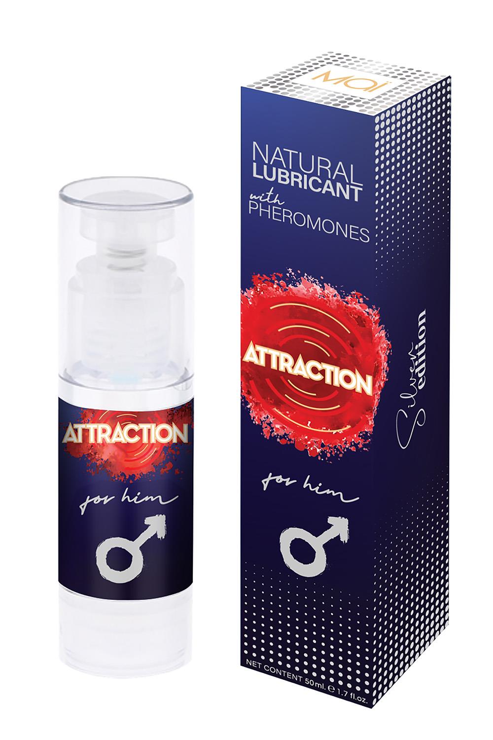 Lubrikantas su feromonais Attraction for him, 50 ml