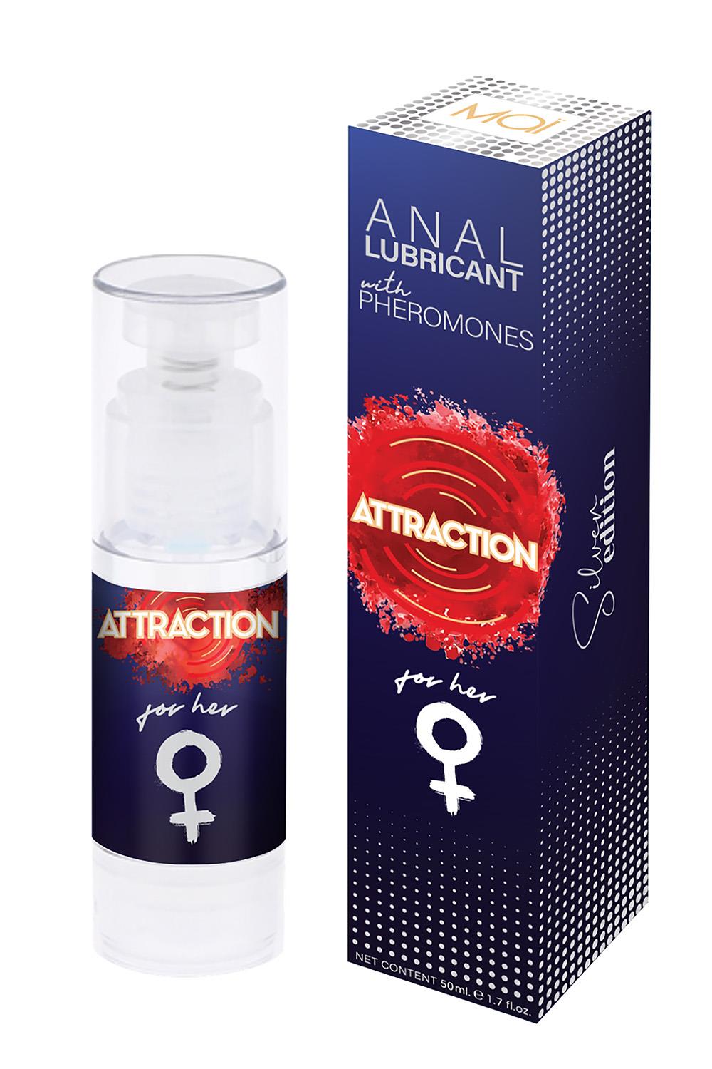 Analinis lubrikantas su feromonais Attraction for her, 50 ml