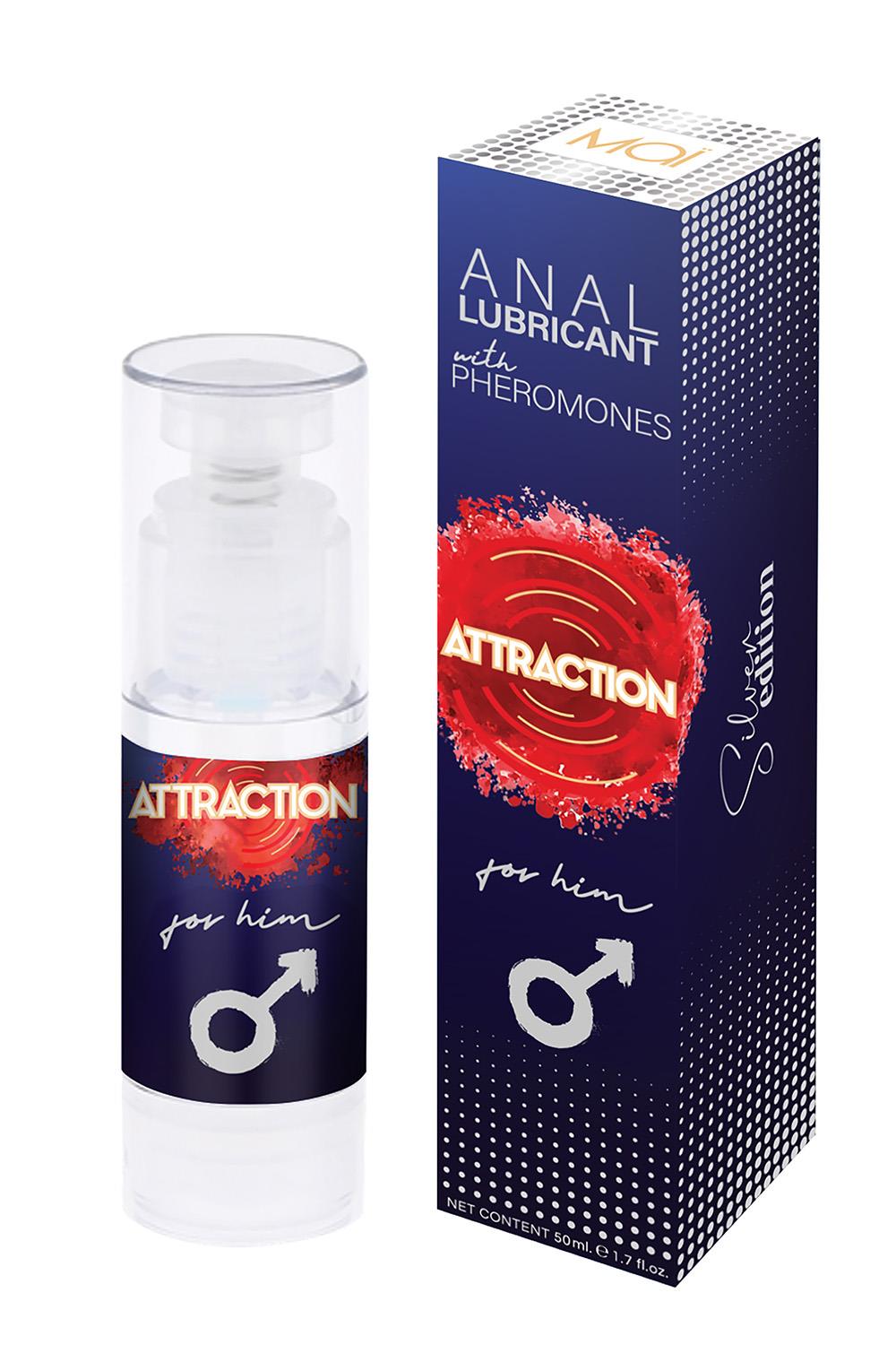 Analinis lubrikantas su feromonais Attraction for him, 50 ml