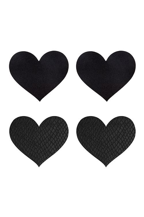 Spenelių lipdukai Peekaboo Classic Black Hearts, juodi