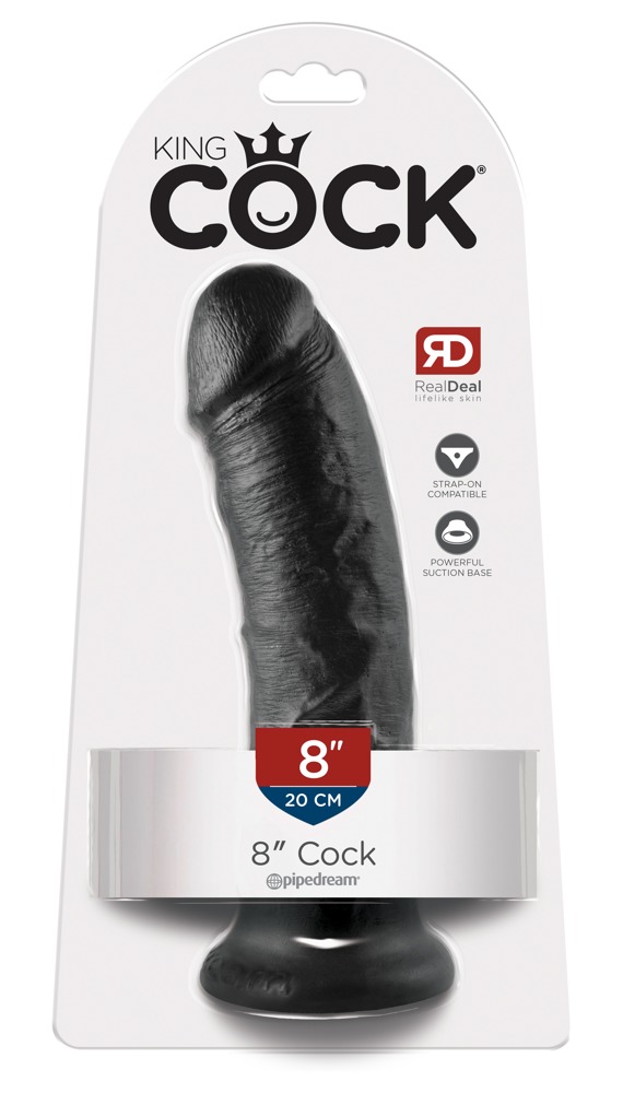 Dildo King Cock 8, juodas